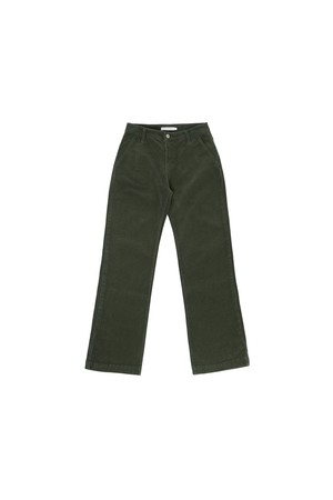 Corduroy Straight Pants_GREEN-a