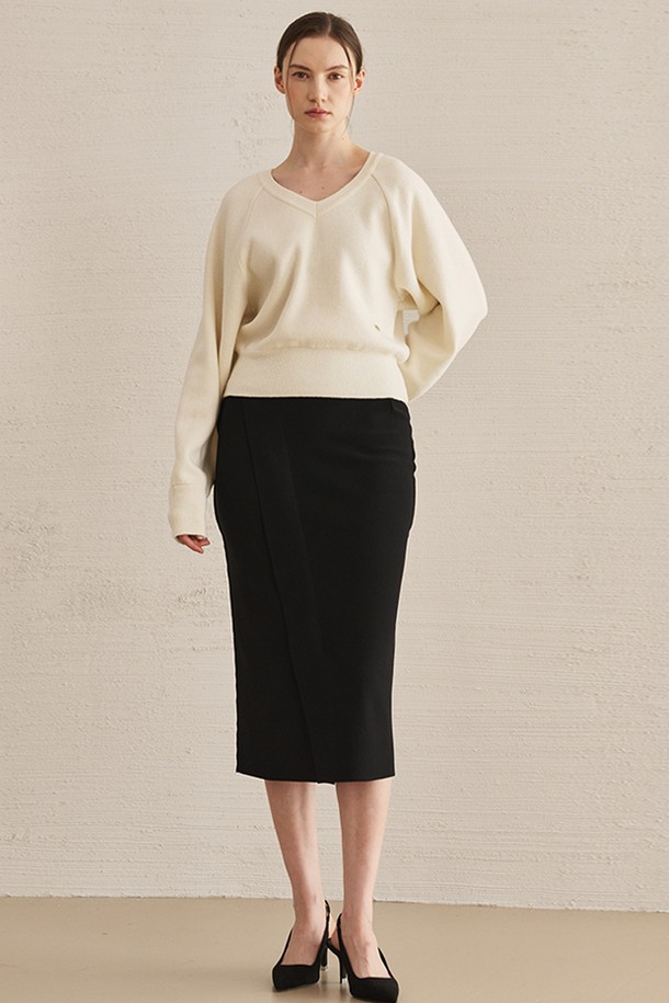 NOUVE - 스웨터 - Cashmere V-Neck  Knit - Ivory