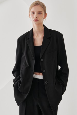 Wool Tailor Jacket - Black