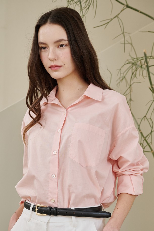 NOUVE - 셔츠 - 에센셜 코튼 셔츠 - 핑크 / Essential Cotton Shirts - Pink