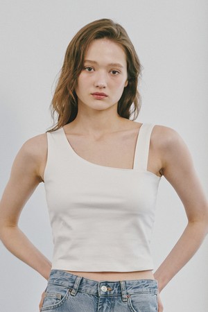 언발란스 탑 - 화이트 / Unbalanced Top - White