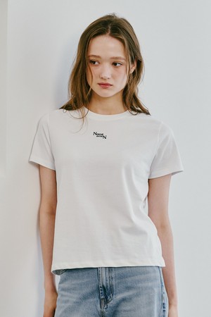 로고 코튼 티셔츠 - 화이트 / Logo Cotton T-Shirts - White