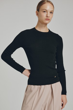 라운드 넥 울 니트 - 4 컬러 / Round Neck Wool Knit - 4 Color