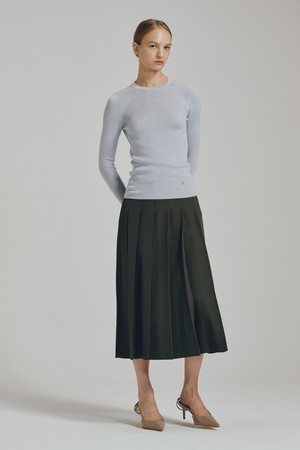 라운드 넥 울 니트 - 4 컬러 / Round Neck Wool Knit - 4 Color