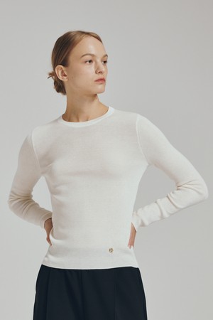 라운드 넥 울 니트 - 4 컬러 / Round Neck Wool Knit - 4 Color