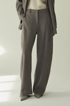 커브드 테일러링 팬츠 - 다크 그레이/ Curved Tailoring Pants - D.Gray