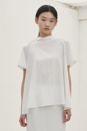 투웨이 플레어 블라우스 - 아이보리 / Two-way Flare Blouse - Ivory