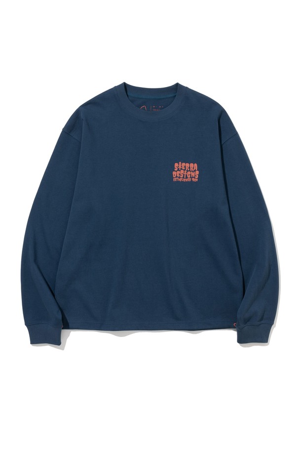 SIERRA DESIGNS - 긴팔티셔츠 - PUFFY LOGO LONG SLEEVE TEE BLUE