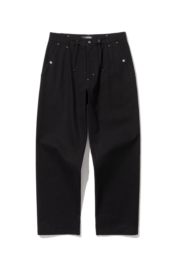 SIERRA DESIGNS - 캐주얼팬츠 - STRING CHINO PANTS BLACK