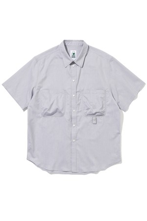 OXFORD POCKET SHORT SHIRTS GRAY