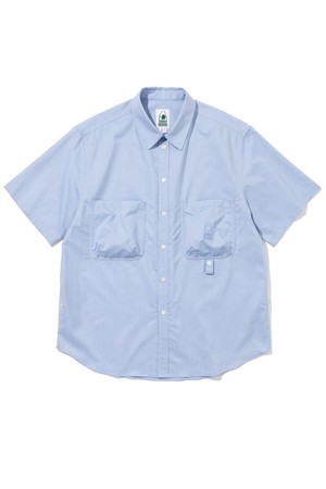 OXFORD POCKET SHORT SHIRTS BLUE