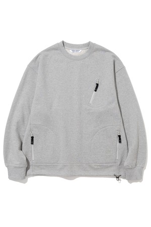 UTILITY POCKET SWEATSHIRTS M.GREY