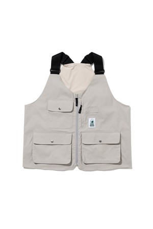 UTILITY ROUND VEST GREYISH BEIGE