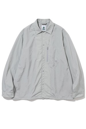 ZIP POCKET L/S SHIRTS GREY