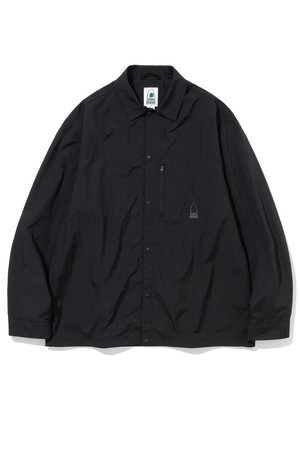 ZIP POCKET L/S SHIRTS BLACK