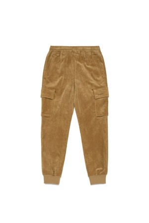 코듀로이 스트레치 슬림 조거팬츠 BEIGE