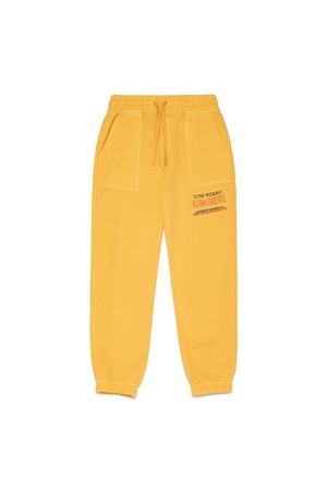씨네코닥 피그먼트다잉 레귤러 조거 팬츠 MUSTARD