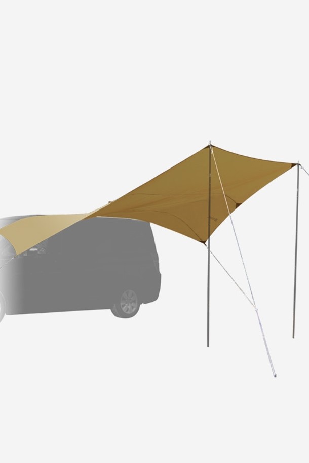 차박 타프 (폴대 미포함) (TAN)는 캠핑과 차박에 최적화된 다용도 타프입니다. 탄색 컬러의 나일론 소재로 제작되어 4계절 내내 사용 가능하며, 차량에 설치하여 그늘막으로 활용할 수 있습니다. 방수 및 자외선 차단 기능을 갖춰 야외 활동 시 쾌적함을 제공합니다. 사이즈 조절이 가능하여 사용 환경에 맞춰 유연하게 사용할 수 있으며, 폴대는 포함되어 있지 않습니다.
