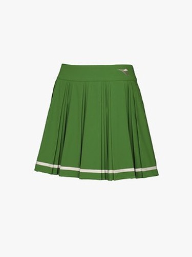 플리츠 테니스 스커트 DARK GREEN-a