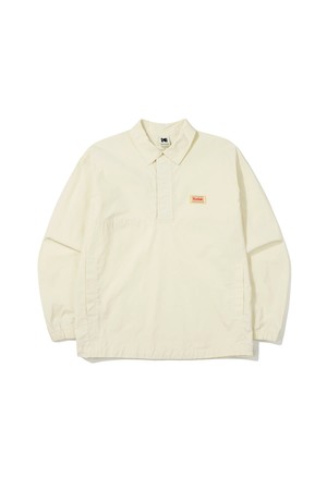 컬러아이 세미오버핏 카라 아노락 자켓 IVORY