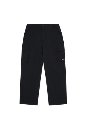 에센셜 와이드핏 카고 팬츠 BLACK