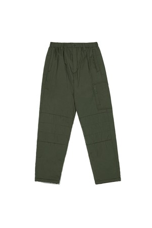 트립 스트레이트 패딩 팬츠 KHAKI