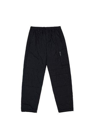 트립 스트레이트 패딩 팬츠 BLACK