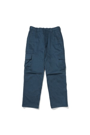트립 코튼 기모 카고 테이퍼드핏 팬츠 NAVY