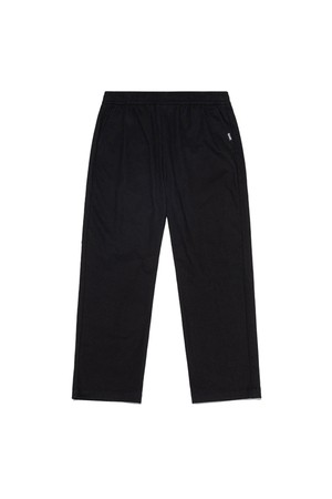 에센셜 우븐 와이드핏 팬츠 BLACK
