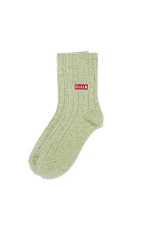 로고 울 양말 GREEN