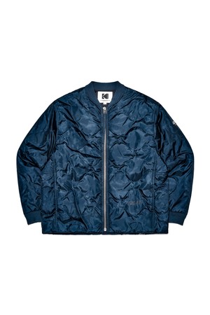 스카이쉽 카모프린트 퀼팅 자켓 NAVY