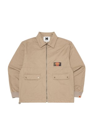 코다컬러 스탠넥 코튼 자켓 BEIGE