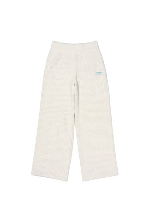 컬러레스트 부츠컷 니트 팬츠 우먼 IVORY