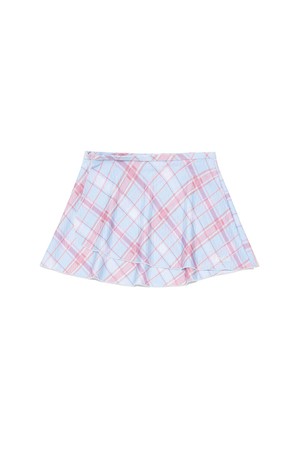 핫썸머 그래픽 수영복 스커트 PINK