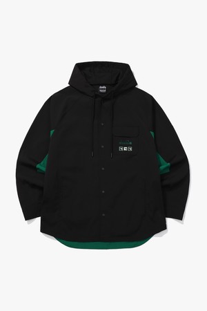 크래프트 후드 셔츠 자켓 BLACK