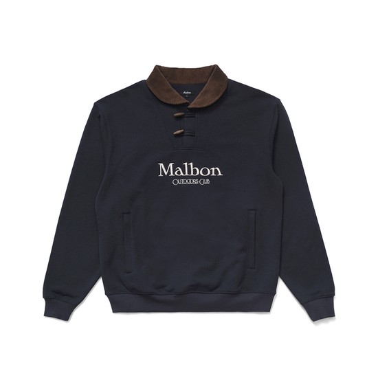 [OUTDOORS CLUB] 플린트 숄 크루넥 티셔츠 NAVY (MAN)