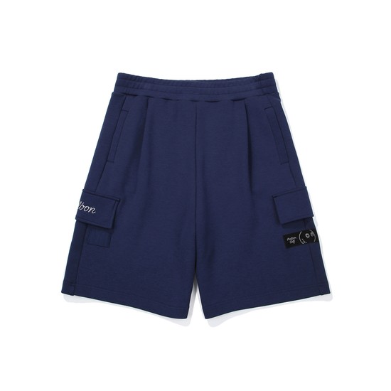 트레블 스크립트 버뮤다 팬츠 NAVY (UNISEX)