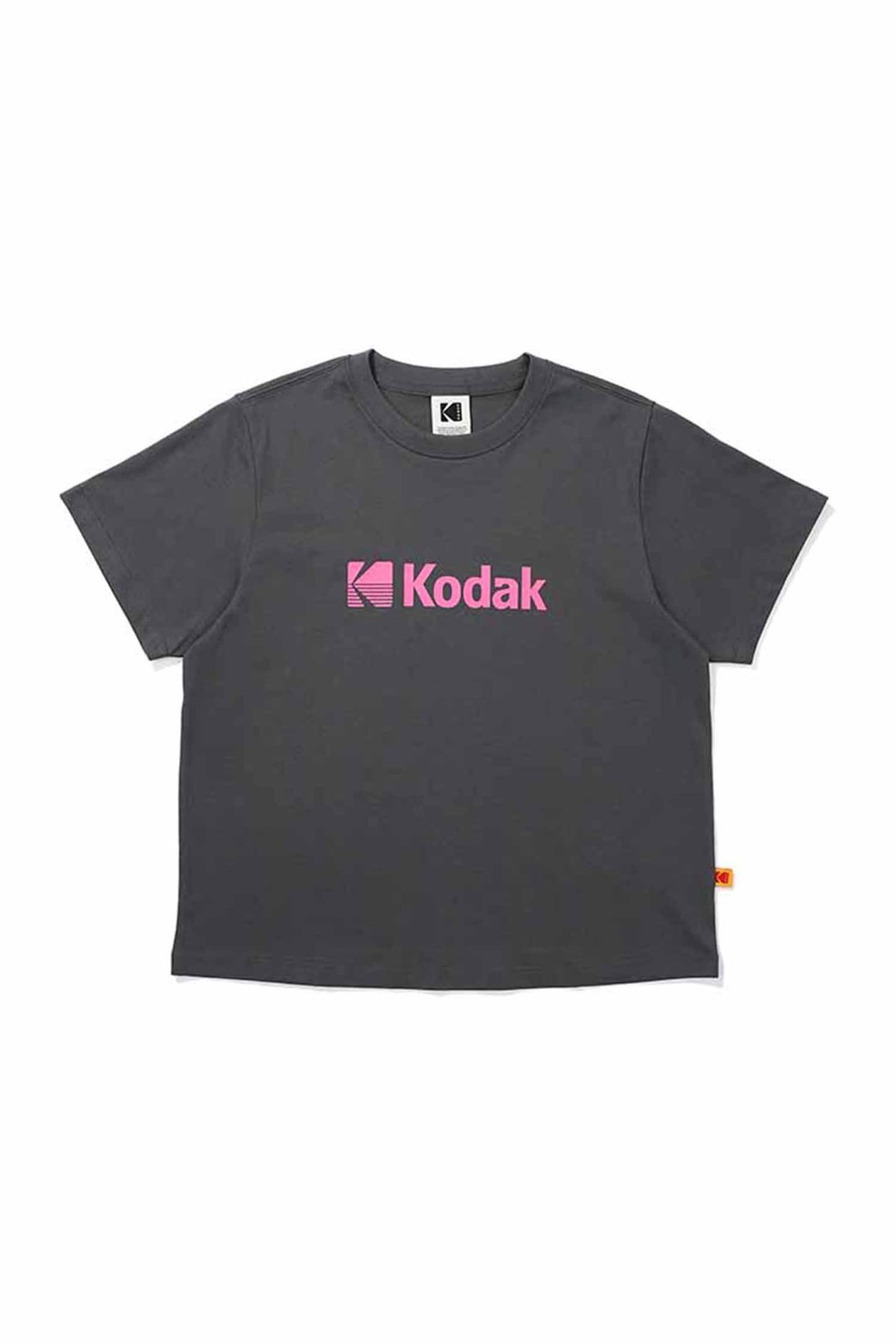 KODAK - 반소매 티셔츠 - 빅로고 아스킨 반팔 티셔츠 우먼 DARK GREY
