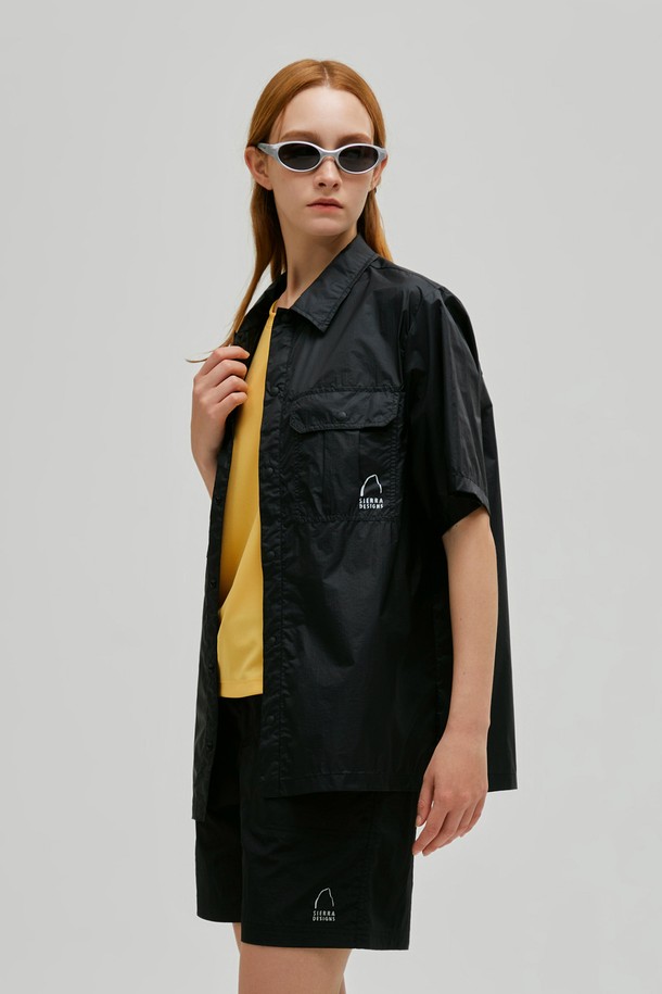 SIERRA DESIGNS - 반팔셔츠 - 로웰(ROWELL) 경량 반팔 셔츠 BLACK