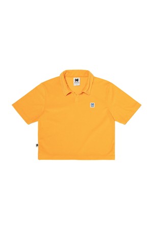 에센셜 테리 크롭 폴로티셔츠 우먼 YELLOW
