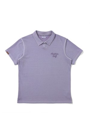 파라다이스 피그먼트 폴로 티셔츠 PURPLE (WOMAN)_PURPLE-a
