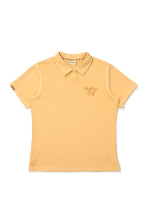 파라다이스 피그먼트 폴로 티셔츠 ORANGE (WOMAN)_ORANGE-a