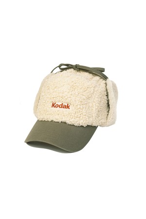 플리스 귀달이 캠프캡 IVORY