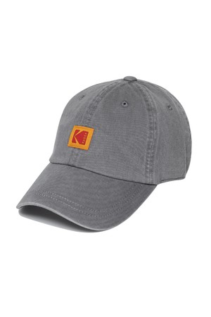 스퀘어로고 릴렉스핏 볼캡 GREY