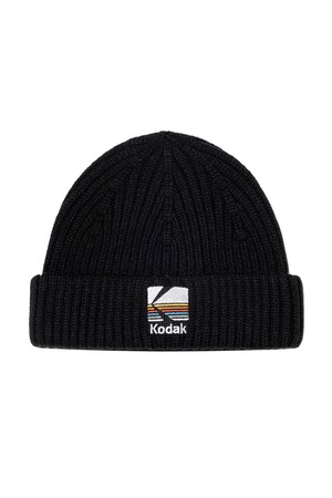 레인보우 숏 비니 BLACK