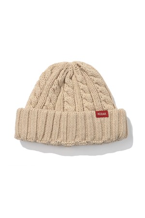 꽈배기 숏 비니 IVORY