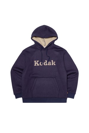 브라우니 세미오버핏 라이트웜 기모 후드 NAVY