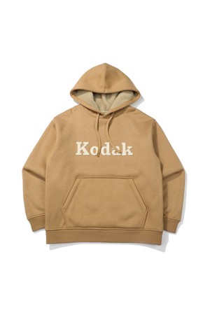 브라우니 세미오버핏 라이트웜 기모 후드 BEIGE