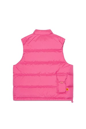 레인보우 경량 세미크롭핏 다운 베스트 우먼 PINK