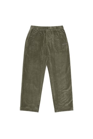 브라우니 레귤러핏 코듀로이 테이퍼드 팬츠 KHAKI